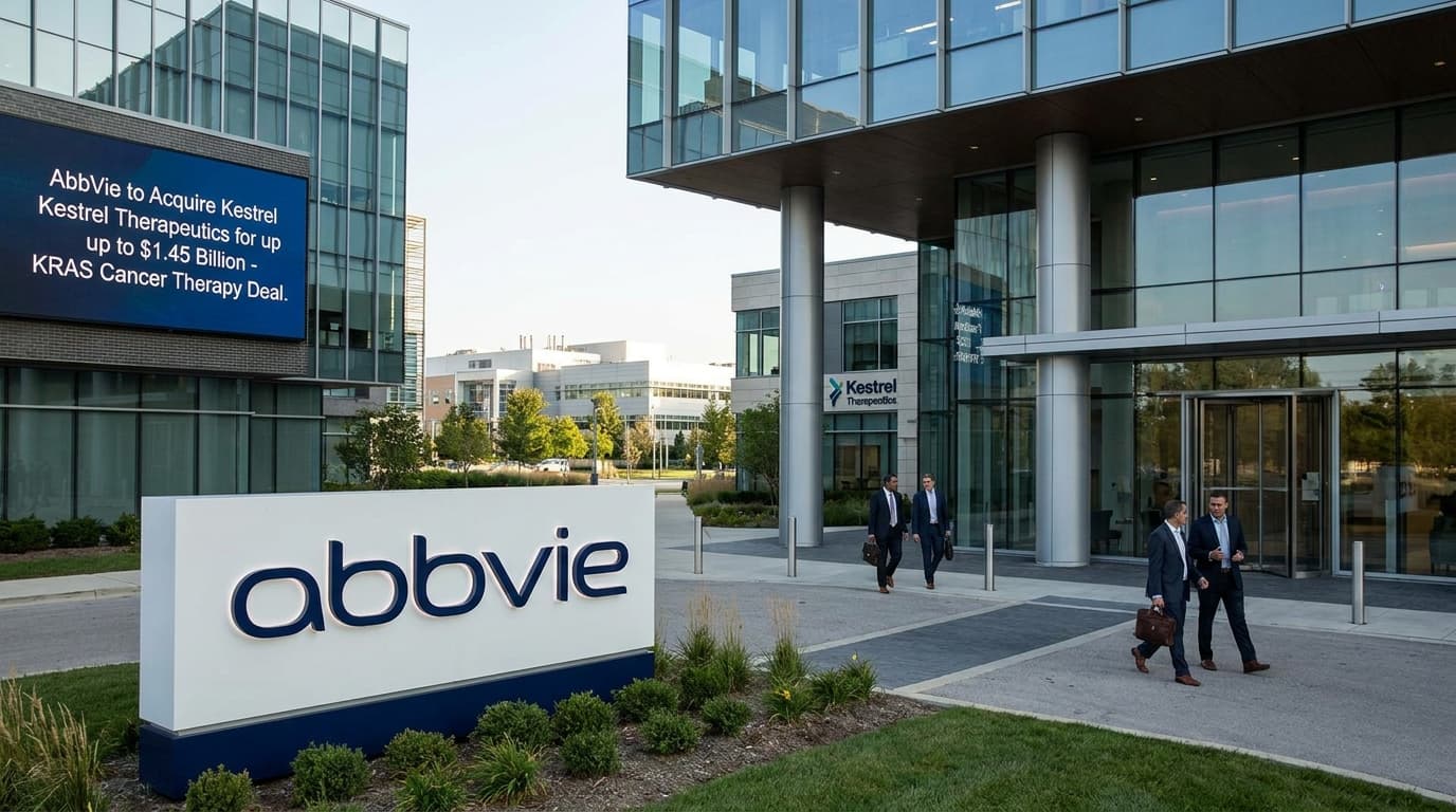 AbbVie Deepens KRAS Cancer Therapy Pipeline with Option to Acquire Kestrel for Up to $1.45 Billion