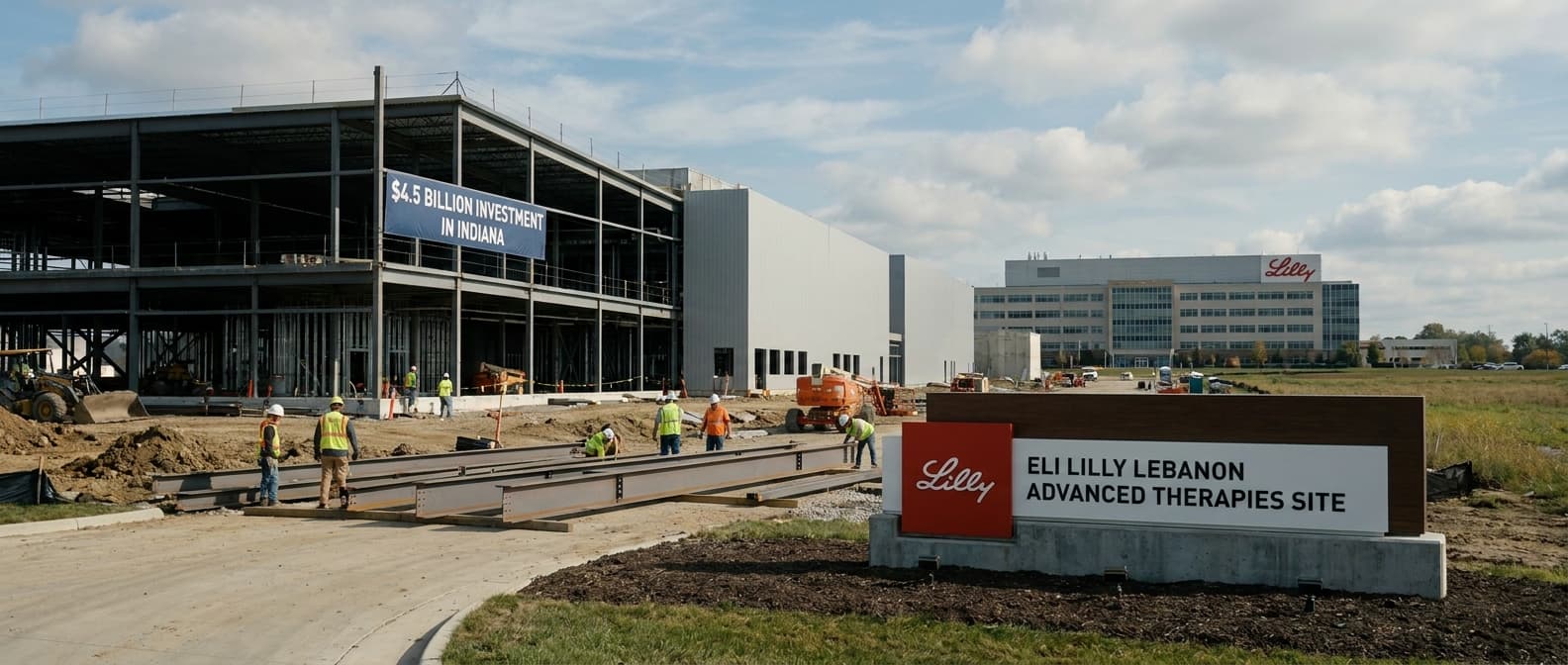 Eli Lilly Expands Indiana Manufacturing with $4.5 Billion Investment and Launches Genetic Medicine Site
