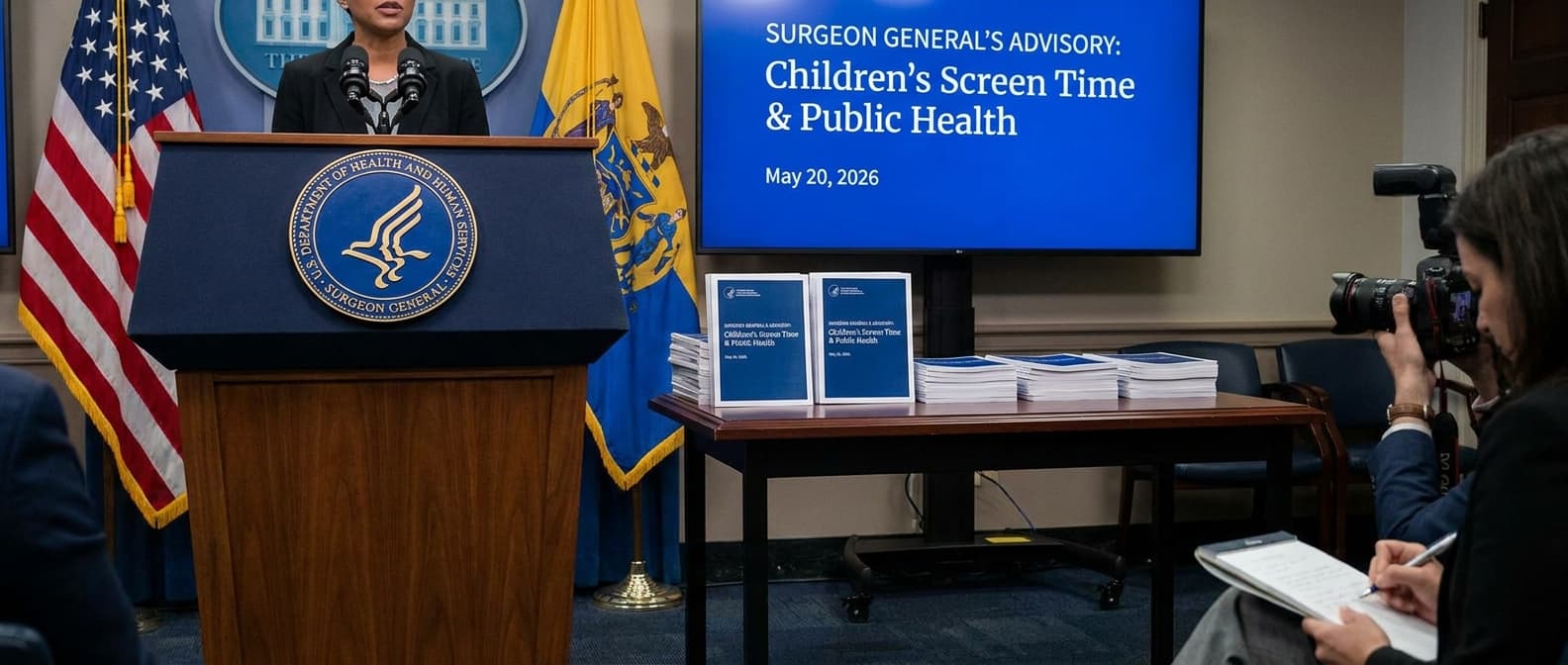 Surgeon General Issues Advisory on Children’s Screen Time and Public Health