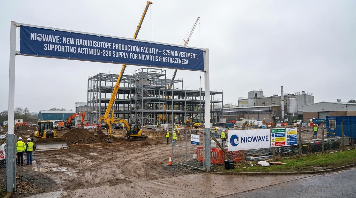 Niowave Begins Construction of $75M Radioisotope Facility to Support Growing Actinium-225 Demand