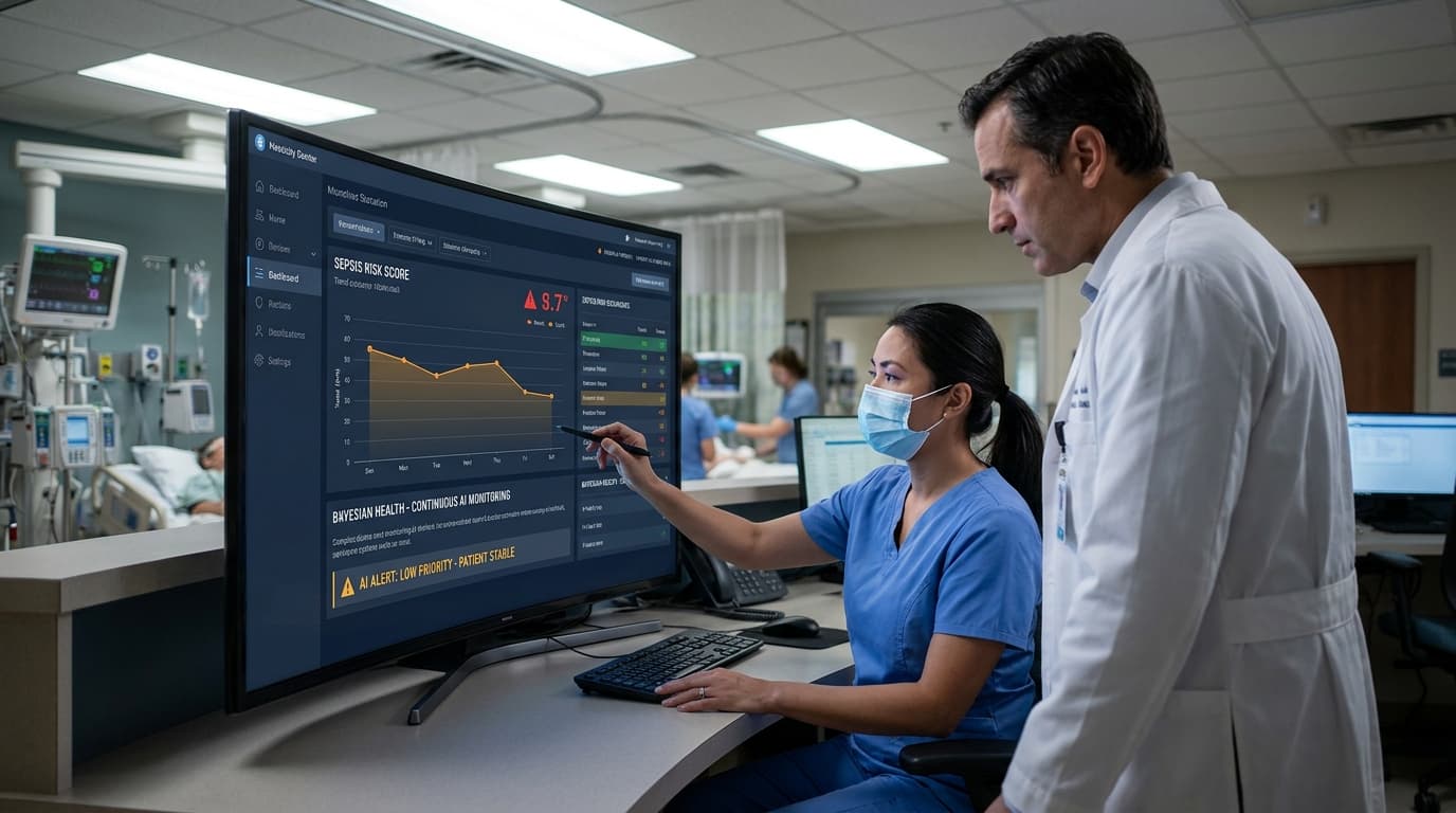Bayesian Health’s Continuous AI-Powered Sepsis Monitoring: Reducing Alerts and Saving Lives