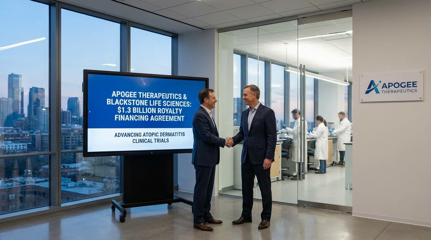 Apogee Therapeutics Secures $1.3 Billion Royalty Financing to Advance Atopic Dermatitis and Related Treatments
