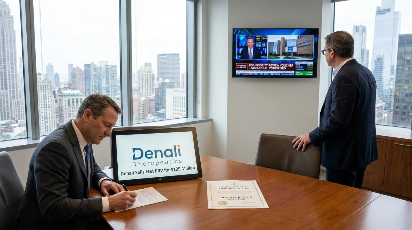 Denali Therapeutics Sells FDA Priority Review Voucher for $195 Million Amid Sustained Demand