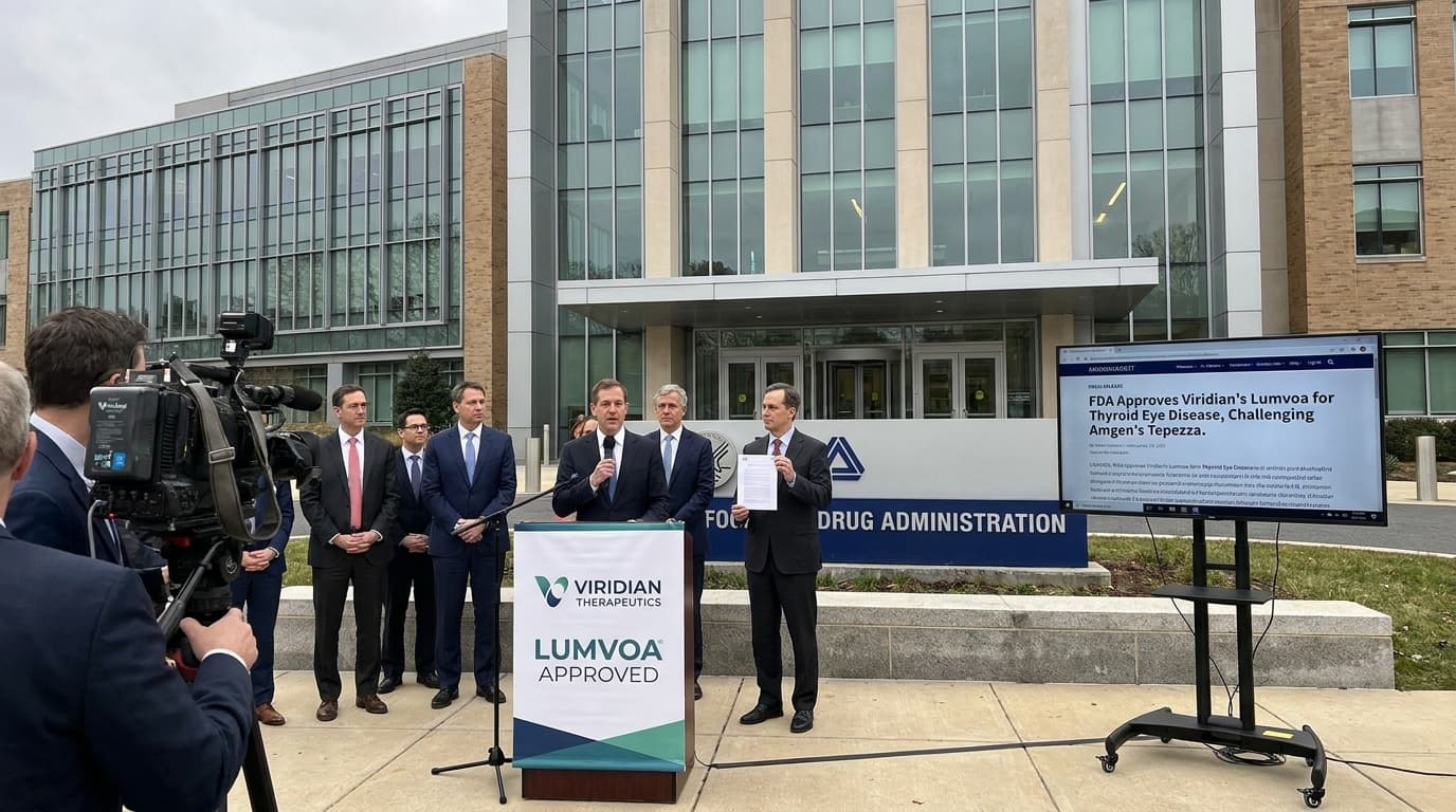 FDA Approves Viridian’s Lumvoa for Thyroid Eye Disease, Introducing Competition to a Blockbuster Amgen Therapy