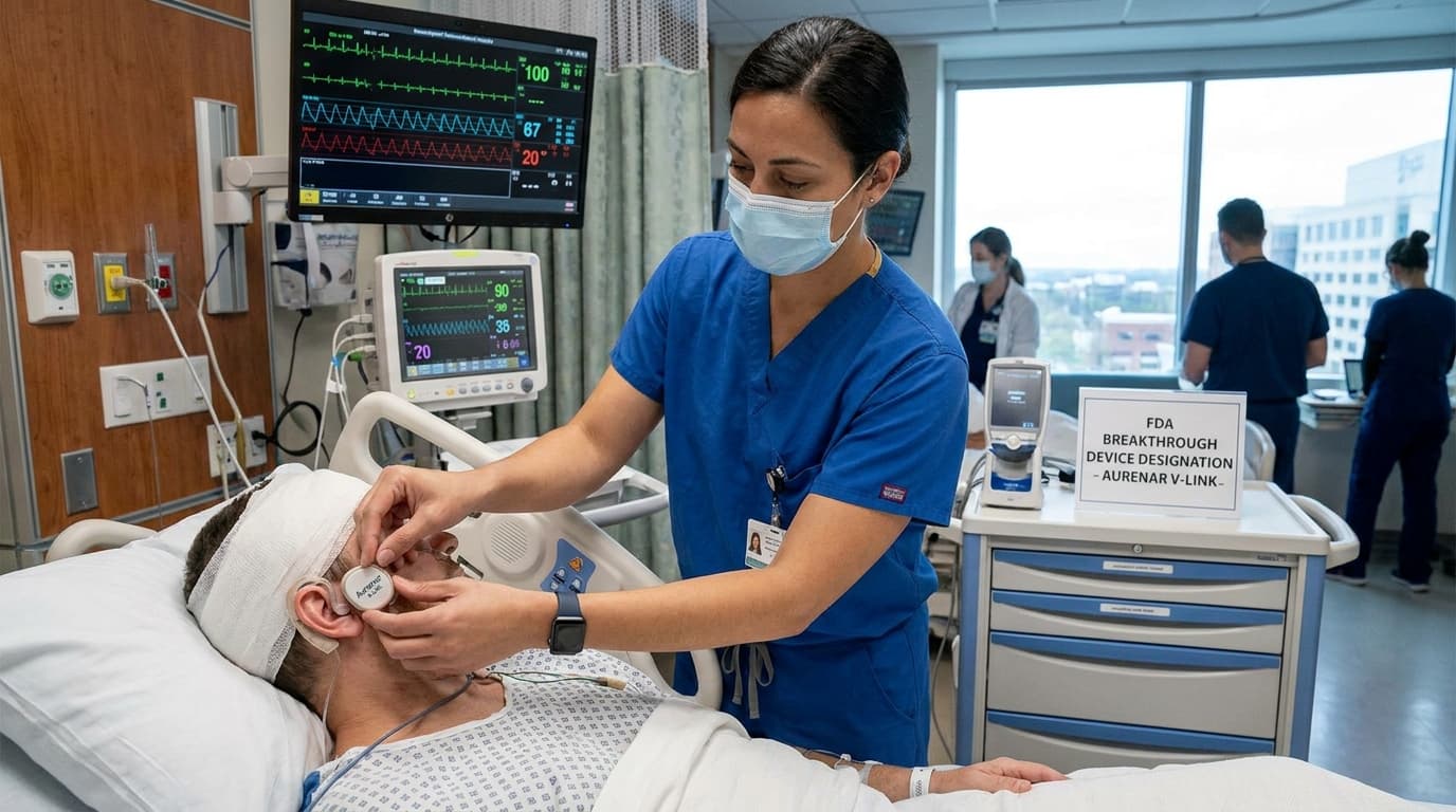 Ear-Based Device Receives FDA Breakthrough Designation for Brain Bleed Complications