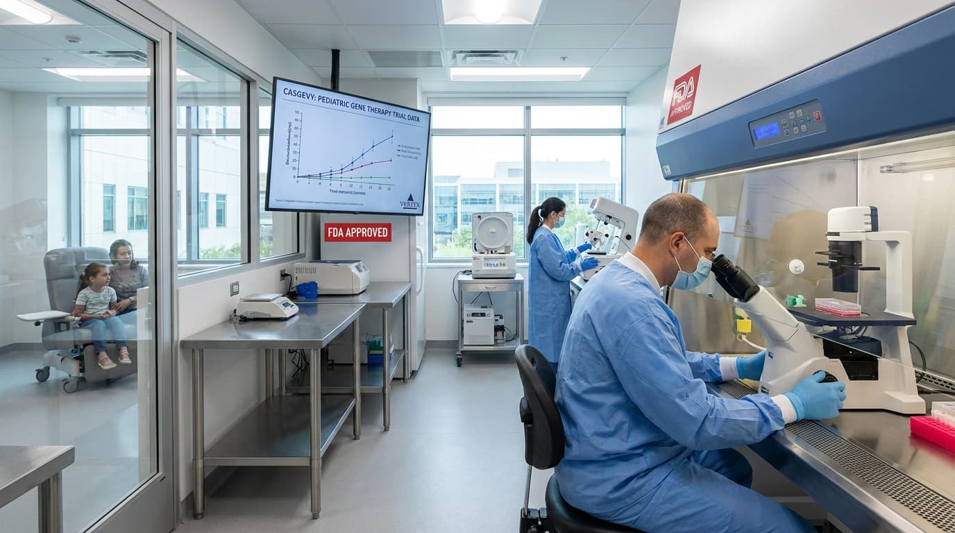 Vertex’s Casgevy First Gene Therapy Approval for Young Children with Rare Blood Disorders