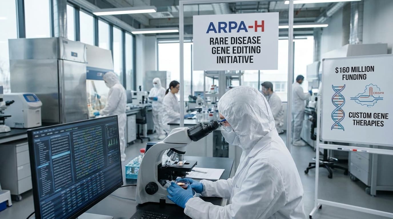 ARPA-H Launches $160 Million Initiative to Advance Custom Gene Editing for Rare Diseases
