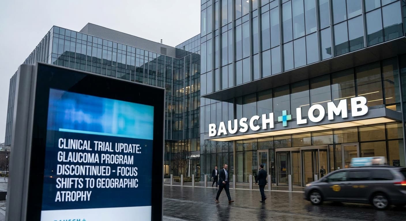 Glaucoma Drug Fails Trial, Bausch + Lomb Refocuses on Geographic Atrophy Opportunity