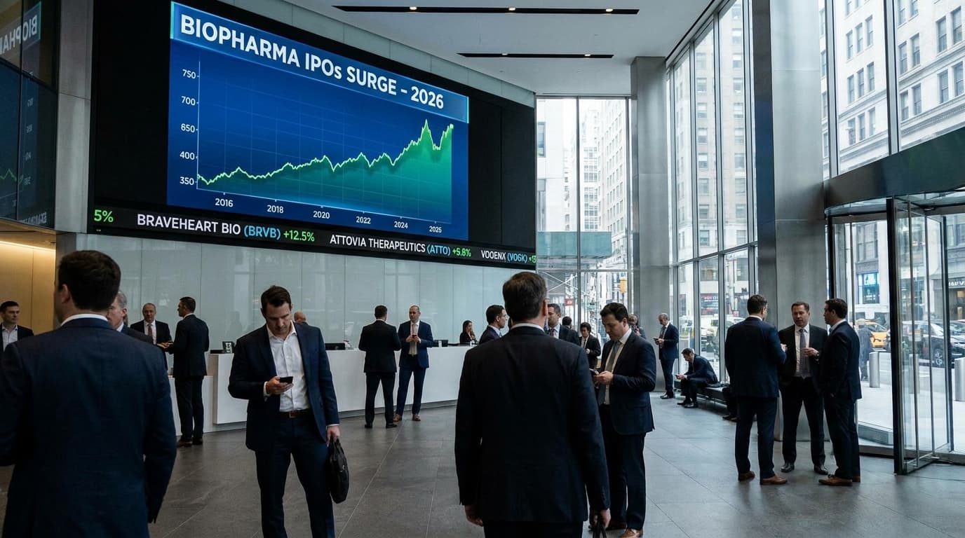 Biopharma IPOs Balloon in 2026: Braveheart, Attovia, and Vogenx Define Competitive Ambitions