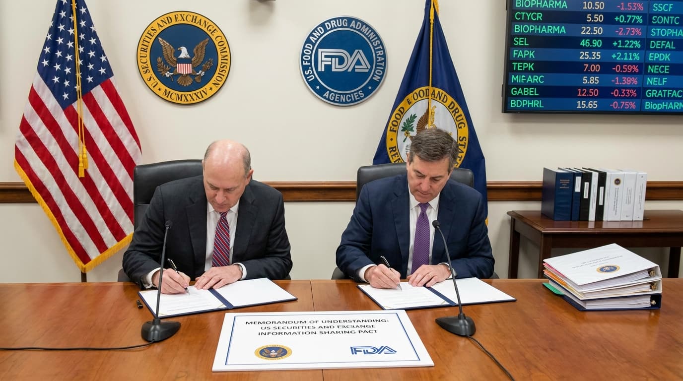 SEC And FDA Sign Three-Year Information-Sharing Pact, Tightening Biopharma Insider Trading Scrutiny