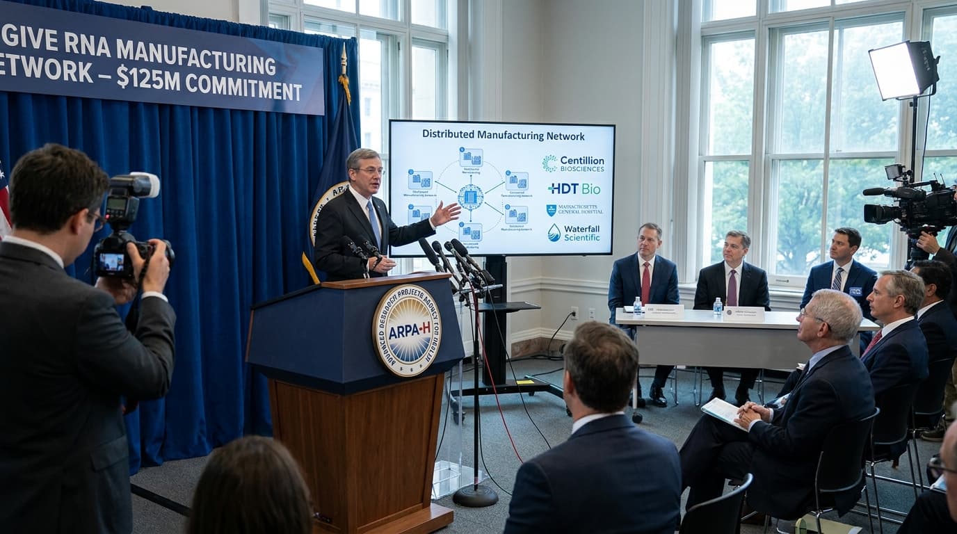 ARPA-H Commits Up To $125M For GIVE RNA Manufacturing Network, Backing Distributed Personalized Production