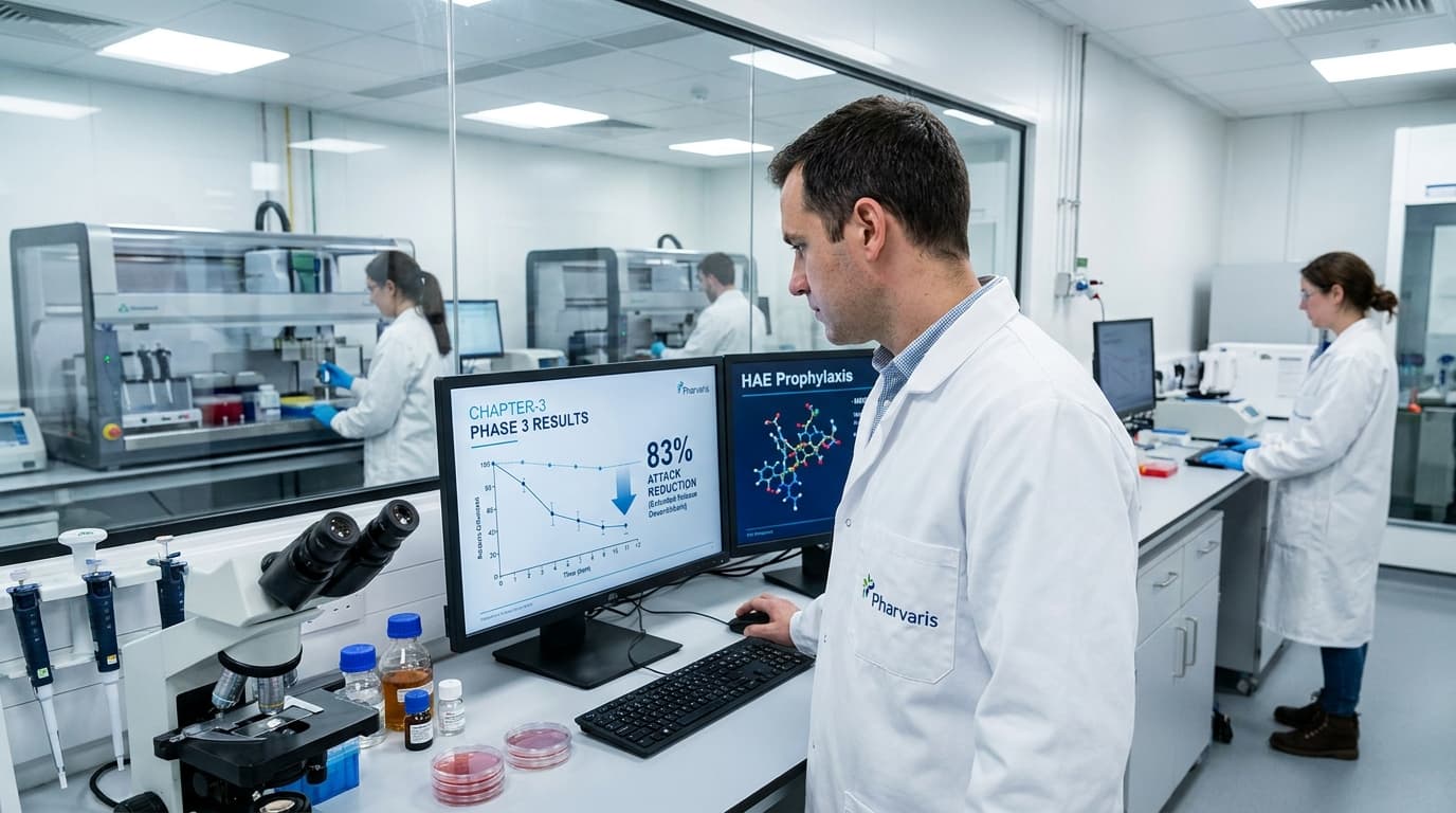 Pharvaris Reports 83% Attack Reduction In CHAPTER-3, As FDA Verdict On Deucrictibant’s Other Formulation Awaits