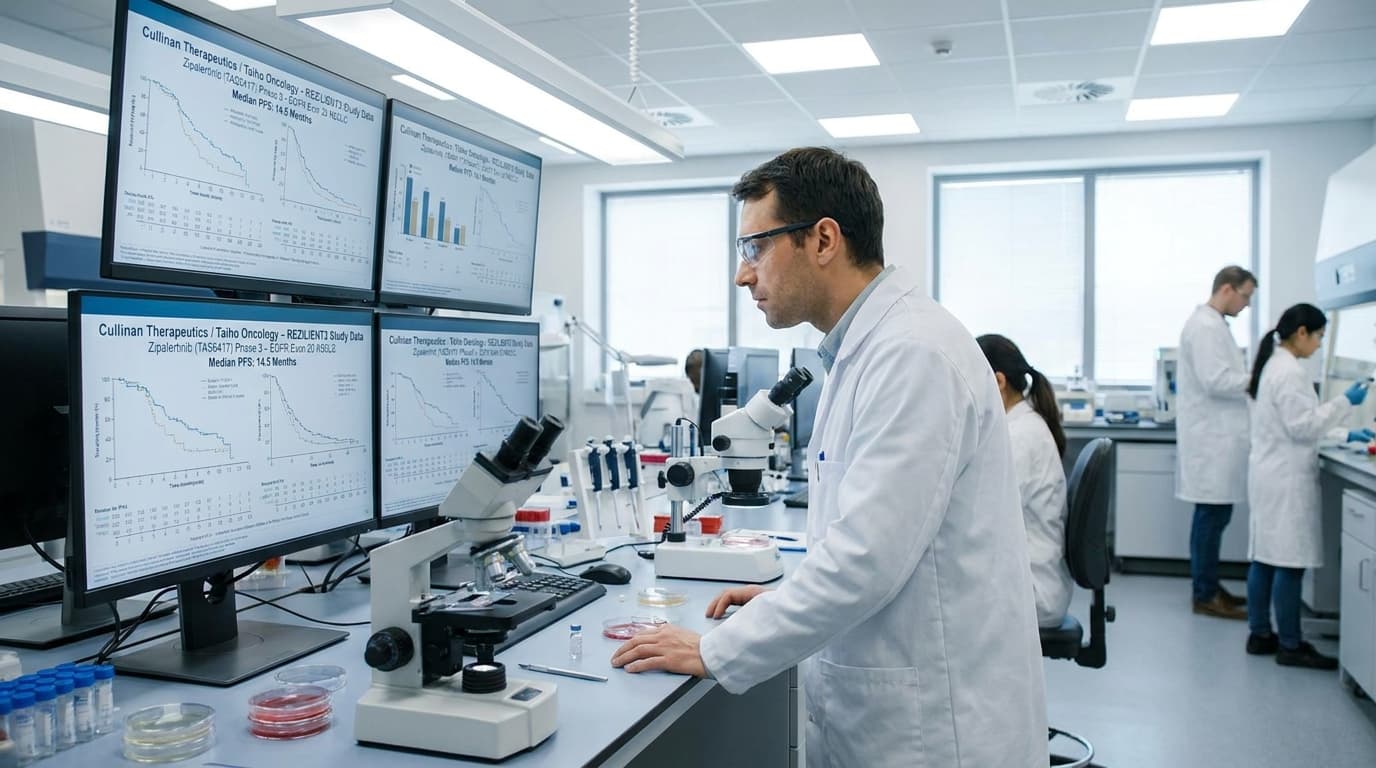 Cullinan And Taiho Post 14.5-Month PFS For Zipalertinib Combo, Pressing Rybrevant In EGFR Exon 20 NSCLC