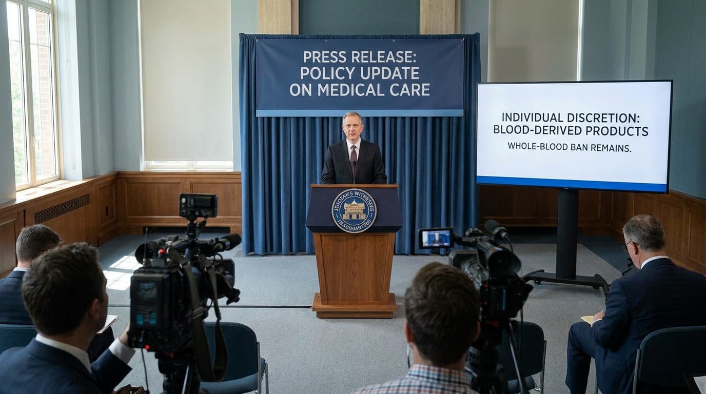 Jehovah’s Witnesses Ease Blood Policy To Allow Derived Products, While Keeping Whole-Blood Ban