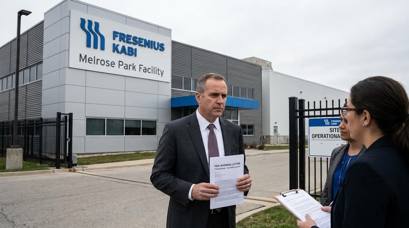 Fresenius Kabi Receives FDA Warning Letter After Famotidine Adverse-Event Investigation, Melrose Park Site Stays Open