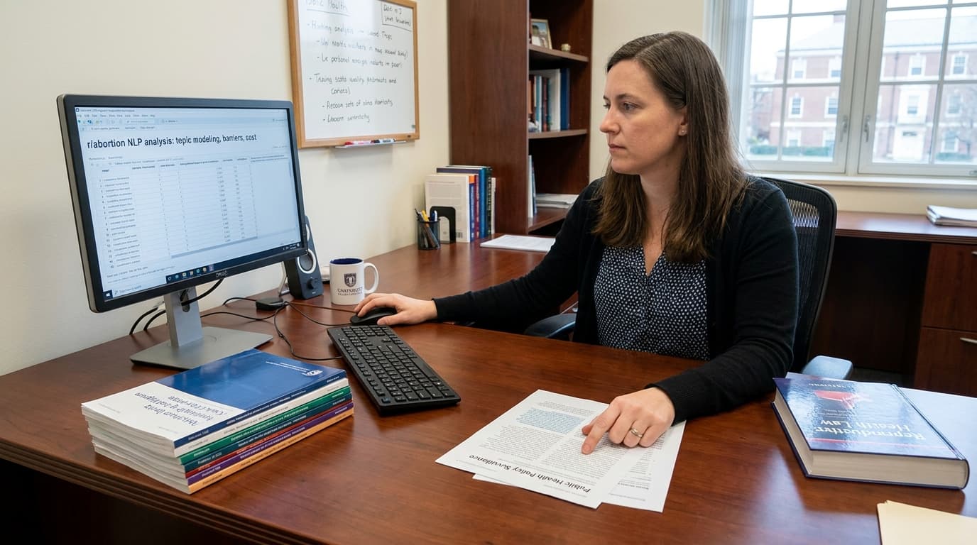 Betsy Pleasants Uses Reddit NLP To Track Abortion Access Barriers, Extending Real-Time Public Health Surveillance