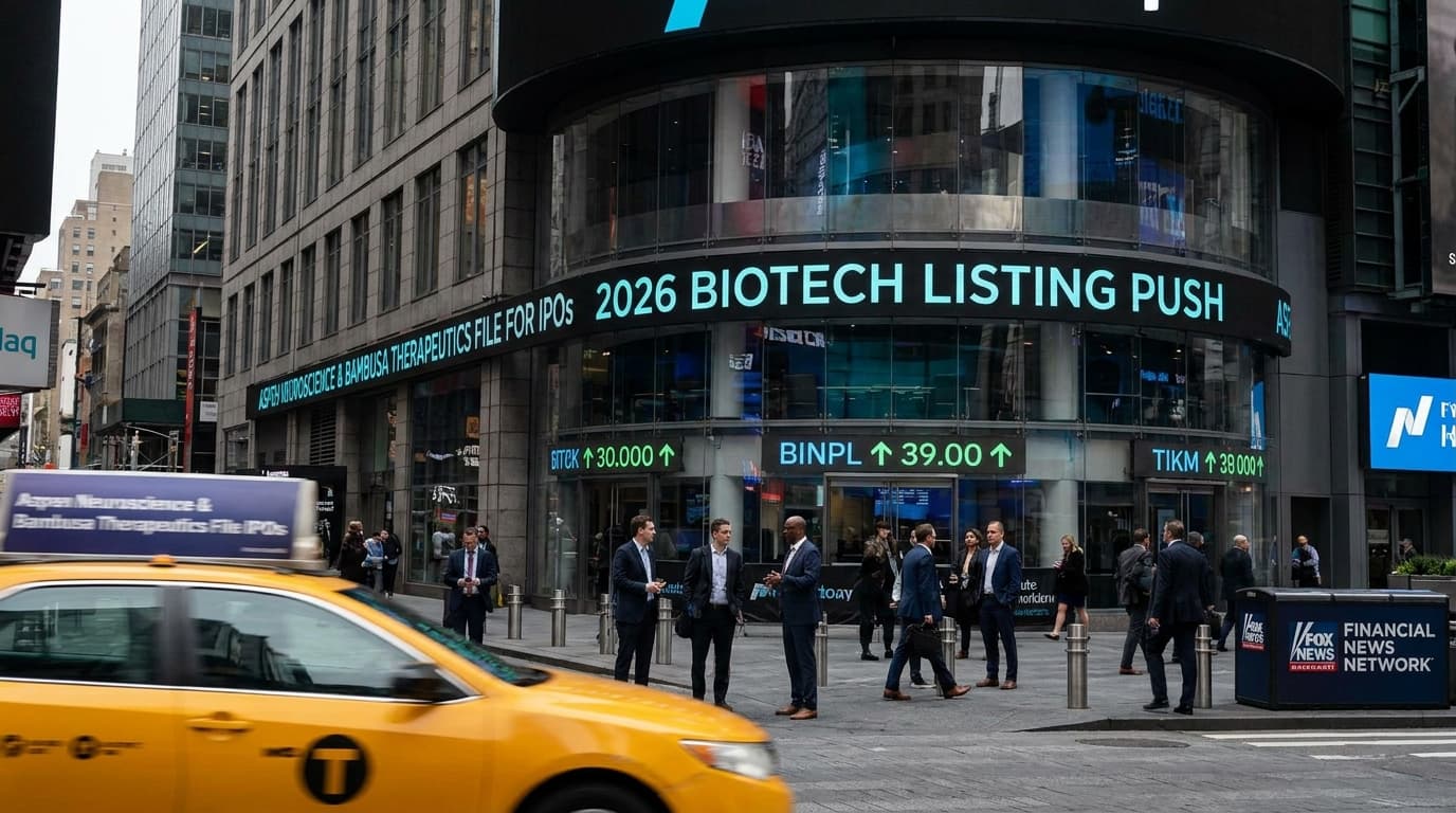Aspen And Bambusa File For IPOs, Extending 2026 Biotech Listing Push