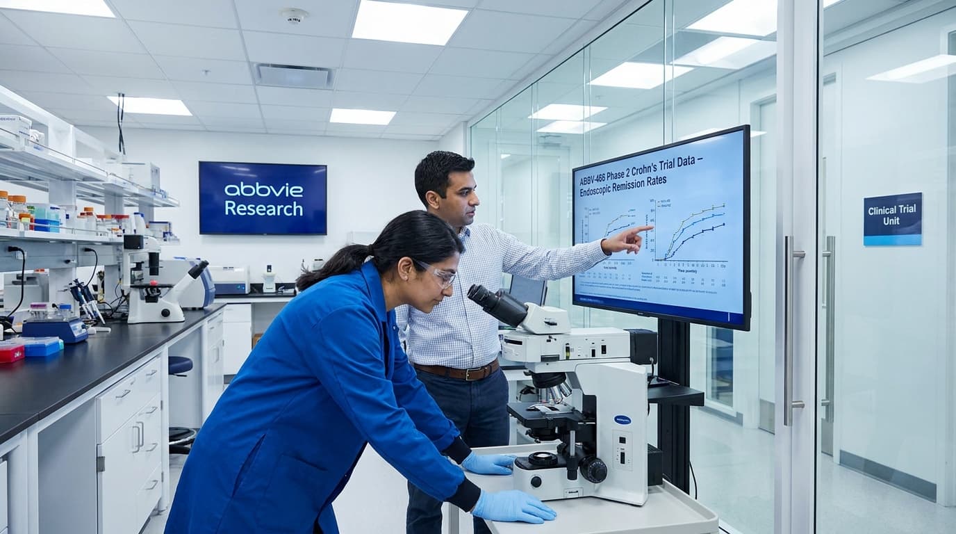 AbbVie Posts 30.2% Endoscopic Remission For ABBV-466, Beating Skyrizi In Midphase Crohn’s Trial