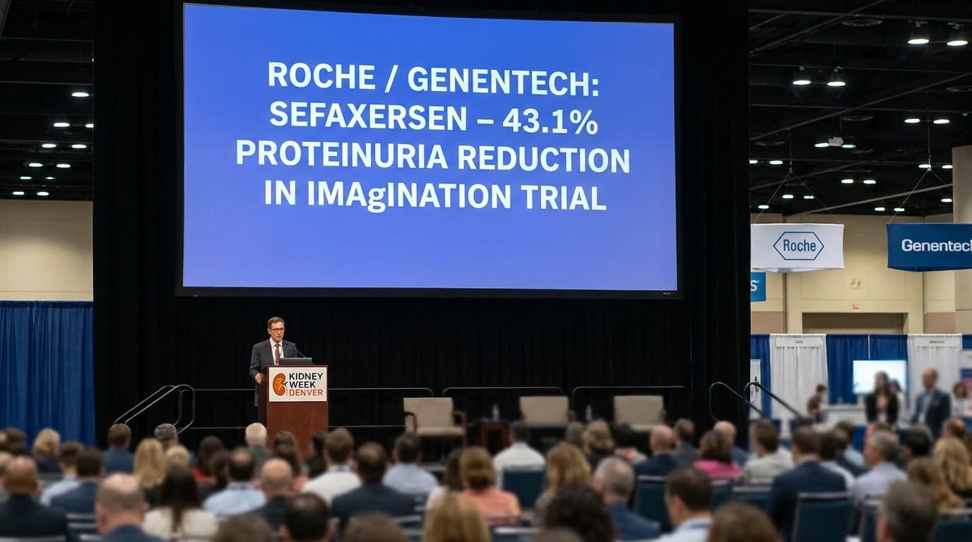 Roche Reports 43.1% Proteinuria Reduction For Sefaxersen, Extending Its IgA Nephropathy Push