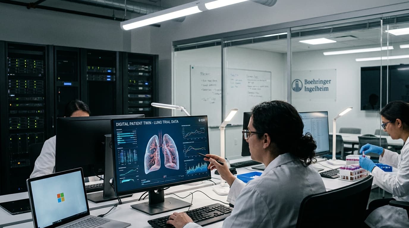 Boehringer Ingelheim And Microsoft Launch Digital Patient Twin Research For Lung Trials, Testing Synthetic Control Potential