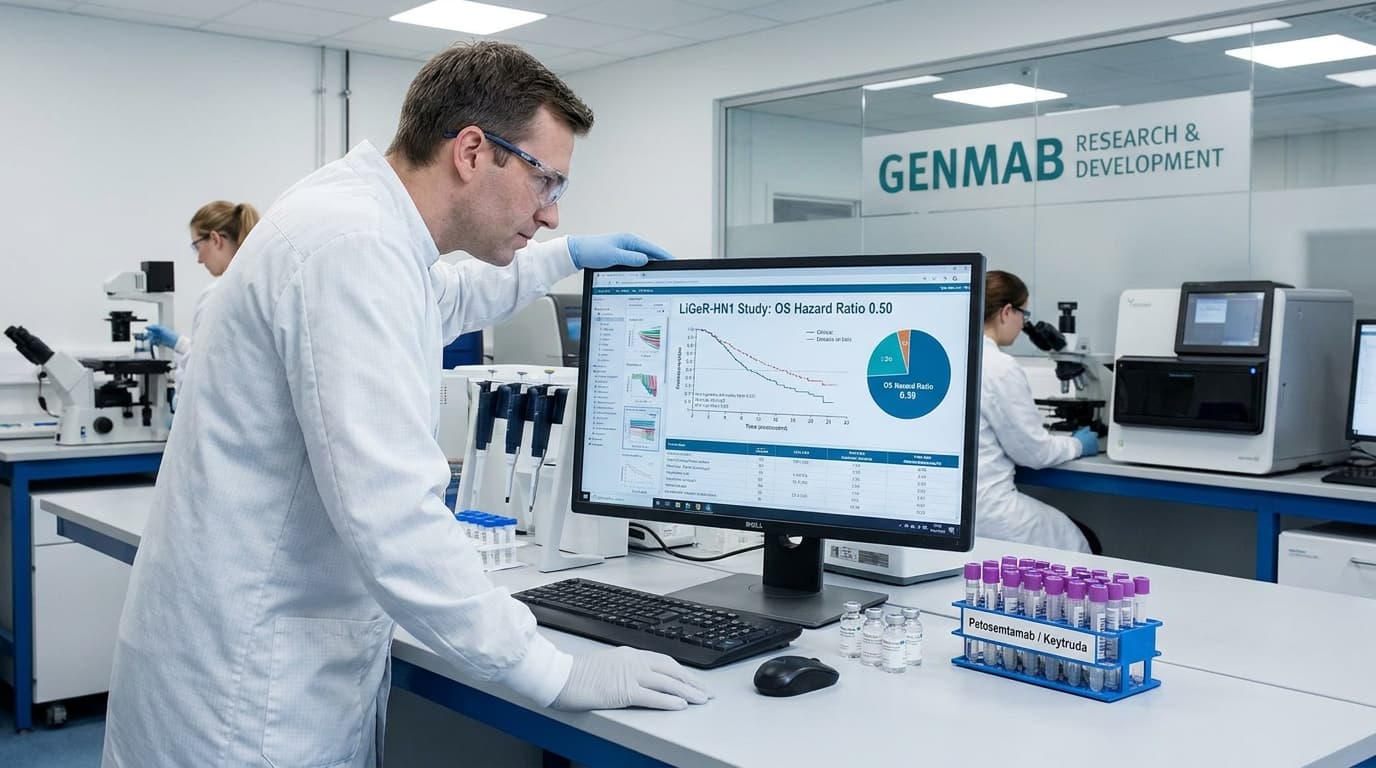 Genmab Reports 50% Death-Risk Cut For Petosemtamab Combo, Validating Its $8 Billion Merus Bet