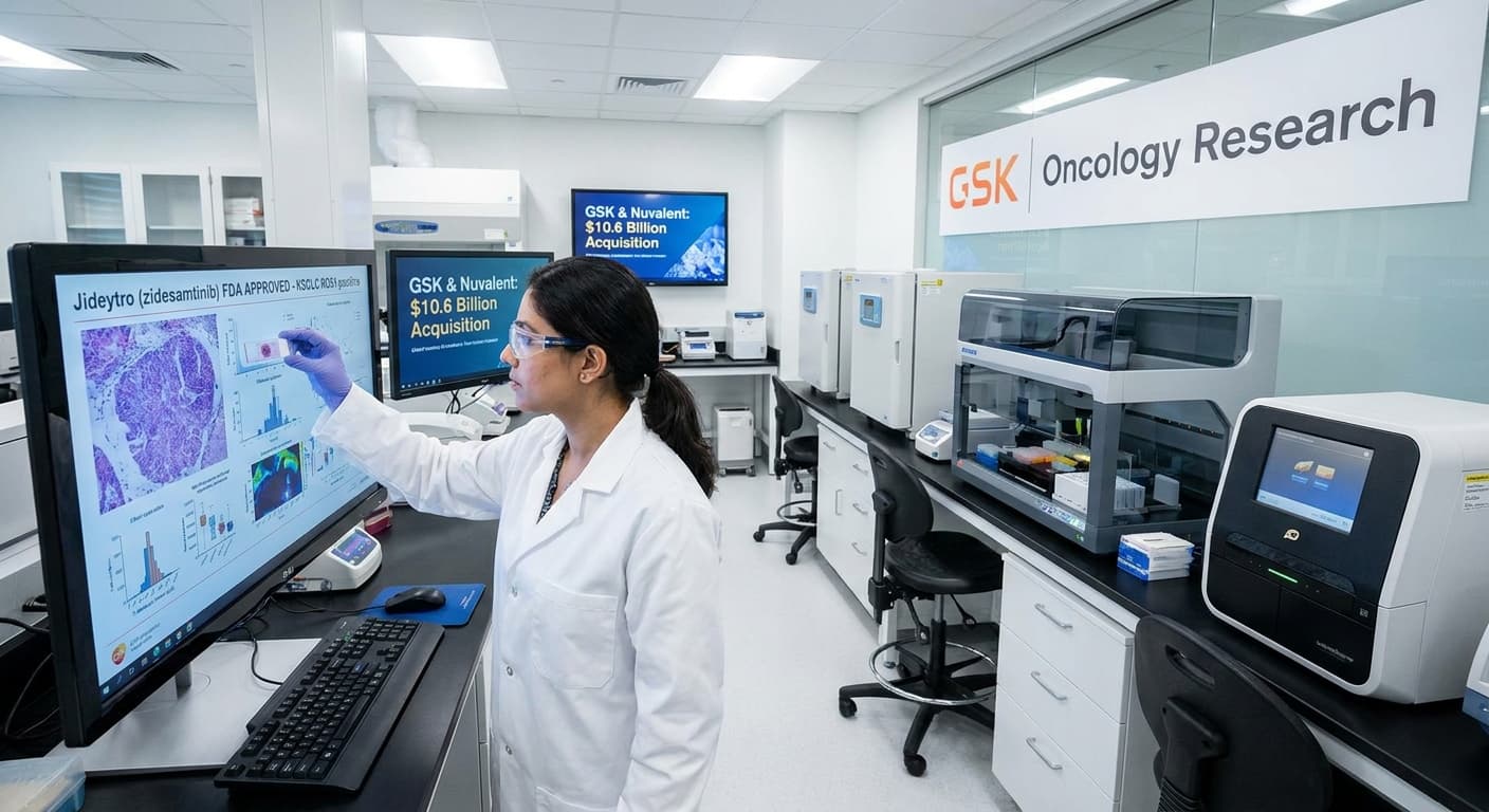 $10B M&A Pays Off as GSK Secures First FDA Approval for Lung Cancer Drug Jideytro