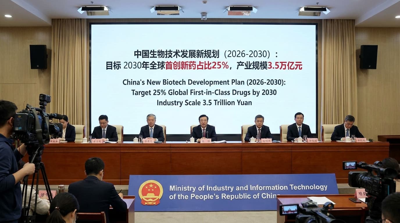 China Sets 25% First-In-Class Drug Goal By 2030, Expanding A 3.5 Trillion Yuan Biotech Push