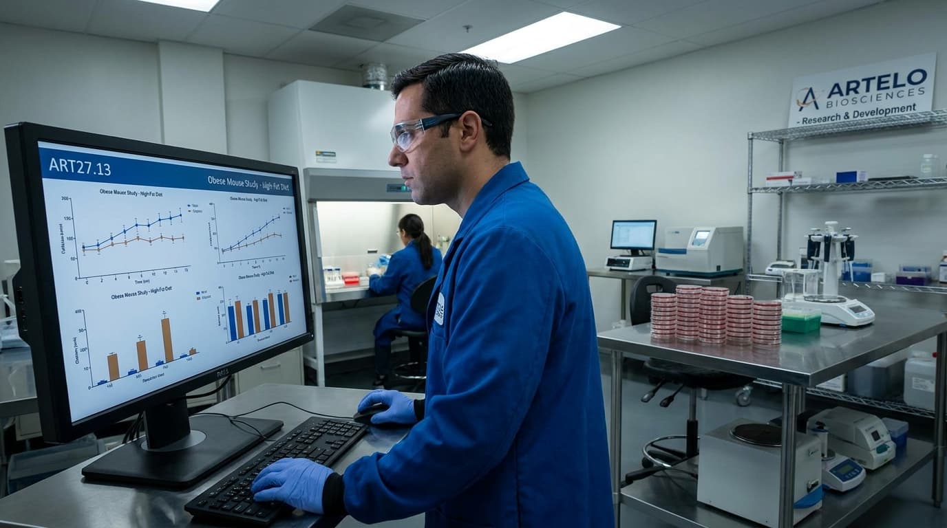 Artelo Reports About 20% Weight Loss For ART27.13 In Obese Mice, Matching Semaglutide Alone
