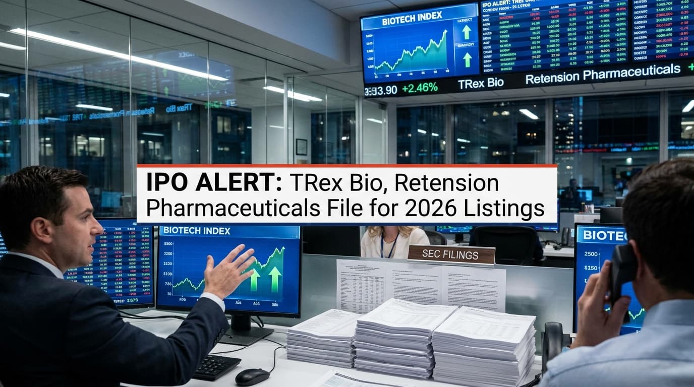 TRex Bio And Retension Set IPO Plans As 2026 Biotech Listings Keep Building