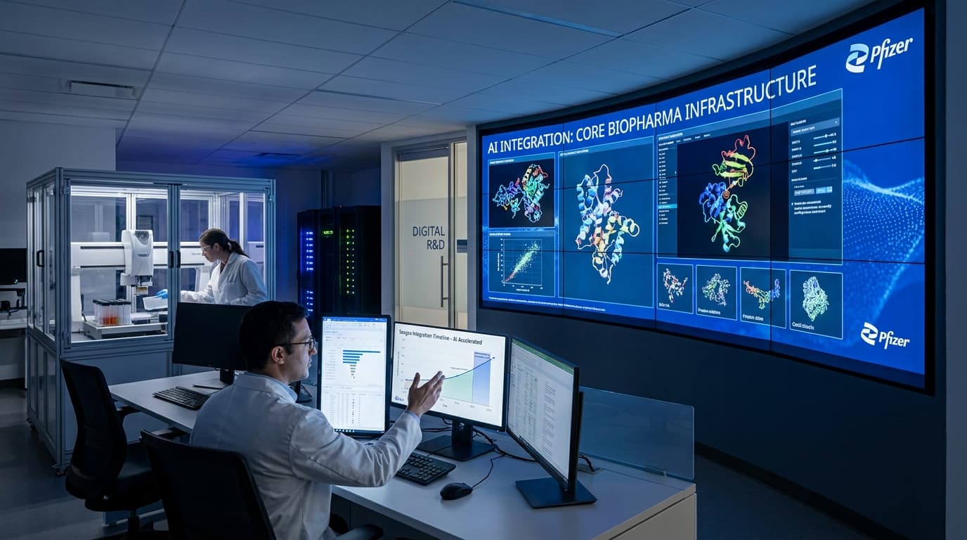 Deep Dive: AI Becomes Core Biopharma Infrastructure, From Pfizer Integration To TechBio Funding