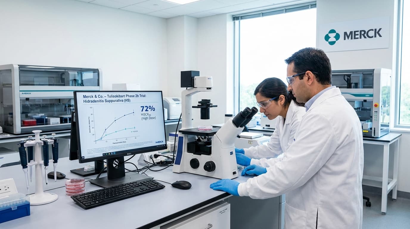 Merck Posts 72% HiSCR50 With High-Dose Tulisokibart, Extending TL1A Into HS