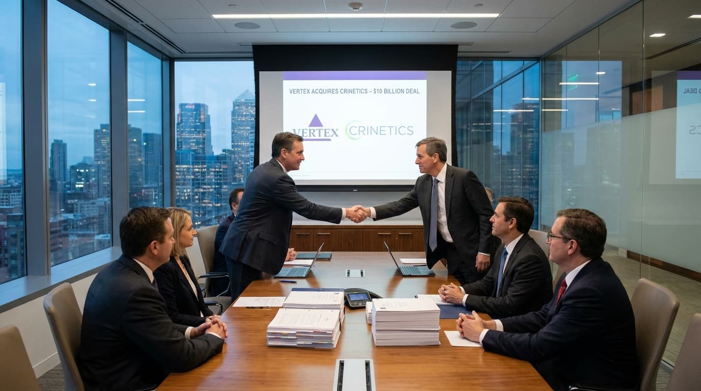 Vertex Buys Crinetics For $10 Billion, As Biopharma M&A Slows Sharply In Q3