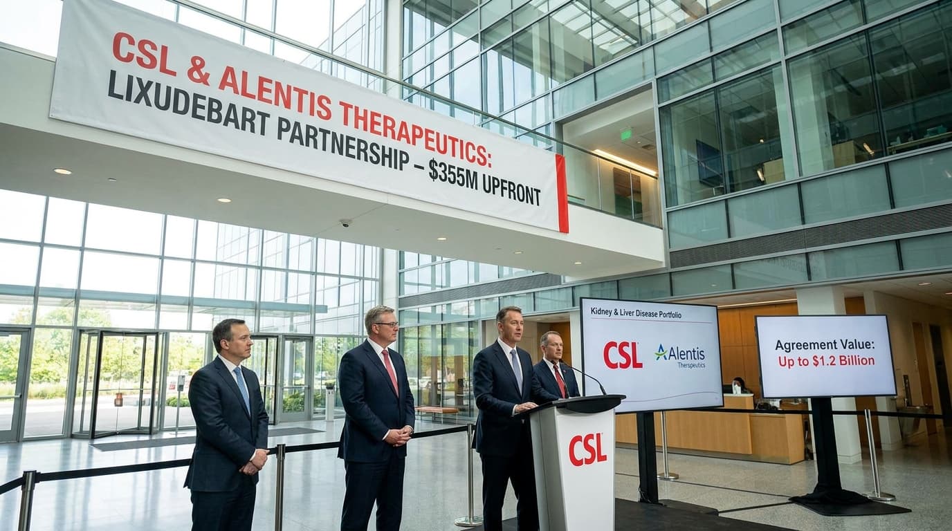 CSL Pays $355 Million Upfront For Alentis’ Lixudebart, Expanding Its Kidney Disease Push