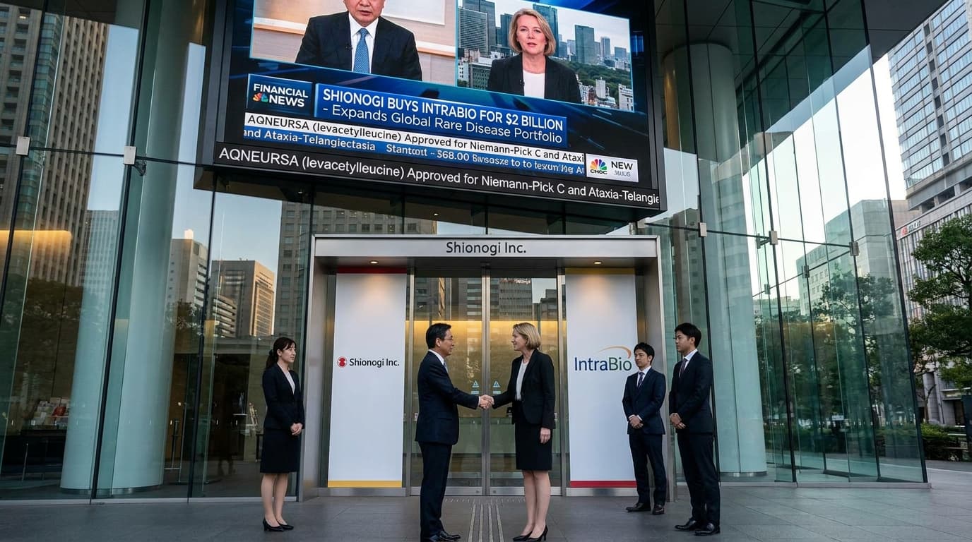Shionogi Buys IntraBio For $2 Billion, Extending Its Overseas Rare Disease Buildout