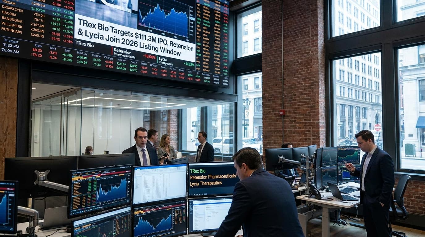 TRex Bio Targets $111.3M IPO, As Retension And Lycia Join A Busy 2026 Listing Window