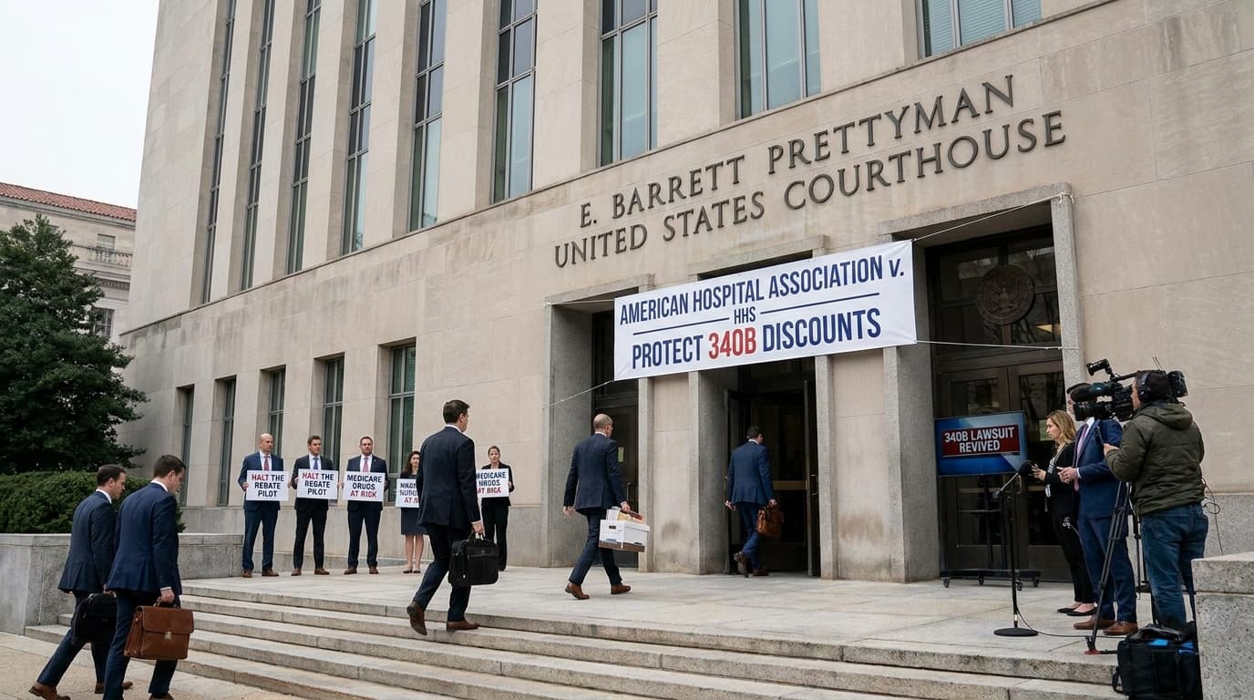 Hospitals Sue To Halt Trump Administration’s 340B Rebate Pilot, Reopening A Fight Over 25 Medicare Drugs
