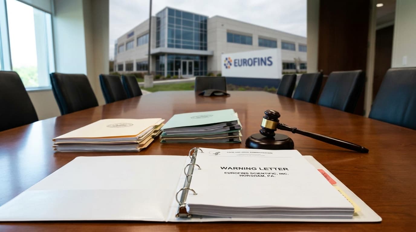 FDA Warns Eurofins Over Selective Recording That Compromised Microbiology Data