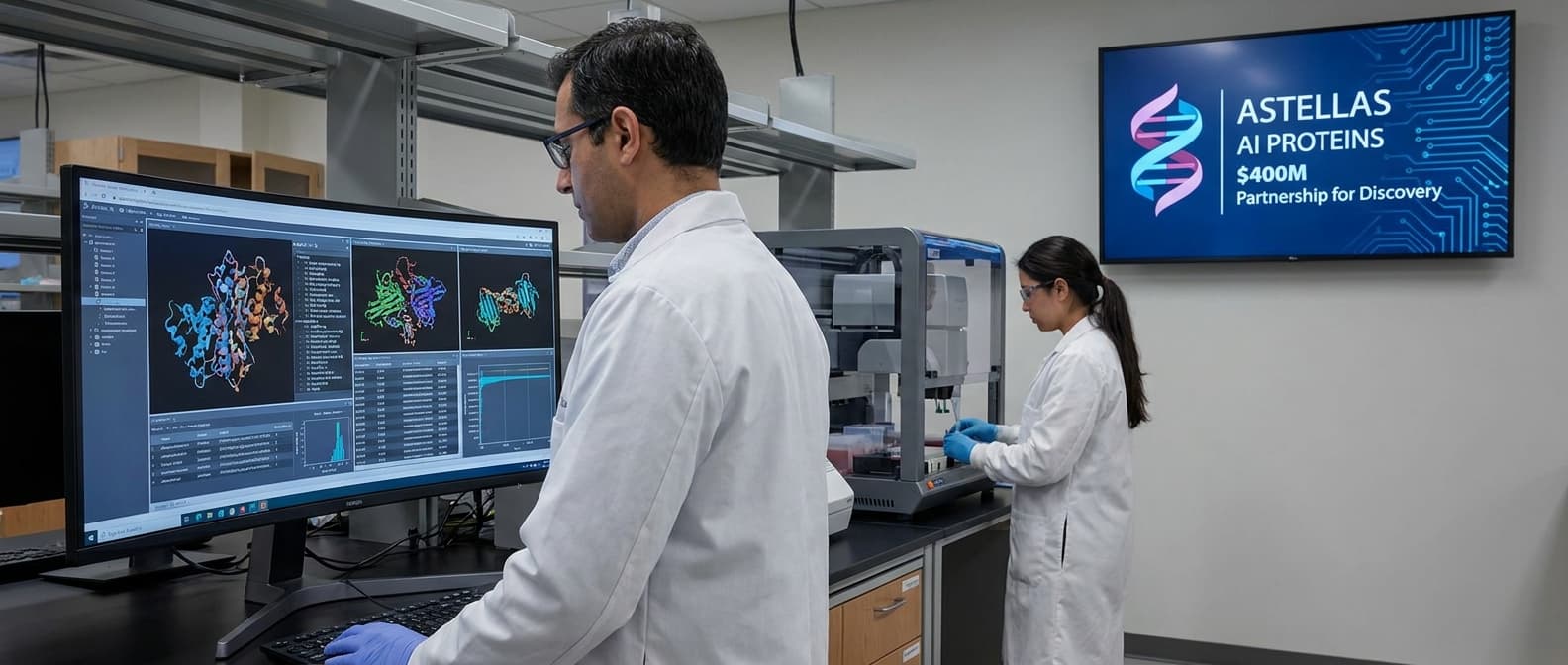 Astellas Strikes More Than $400 Million AI Proteins Deal To Expand Early-Stage Discovery