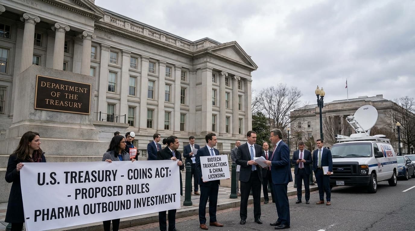 Treasury Adds Pharmaceutical Compounds To COINS Proposal, While Leaving Most China Licensing Deals Outside Scope
