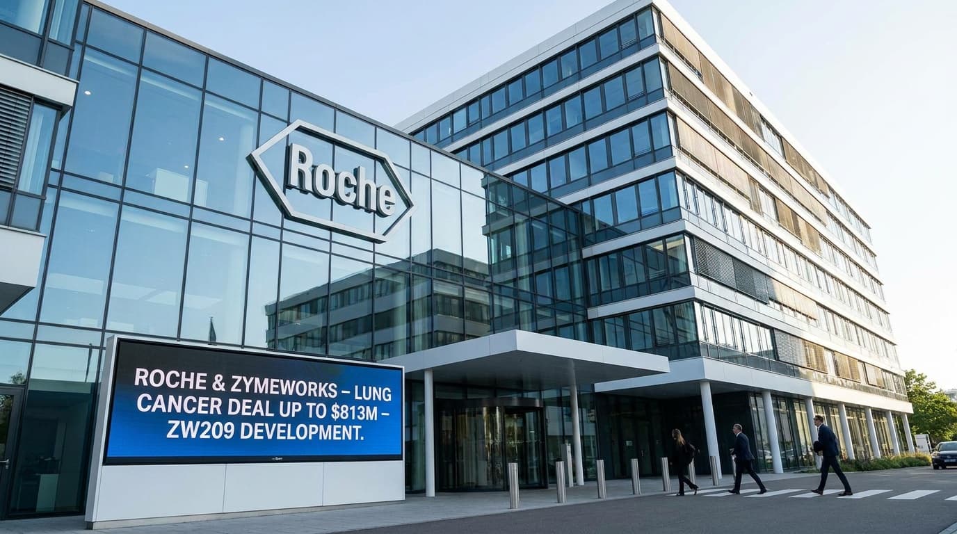 Roche Licenses Zymeworks’ ZW209 In Deal Worth Up To $813 Million, Extending Its Lung Cancer Deal Run