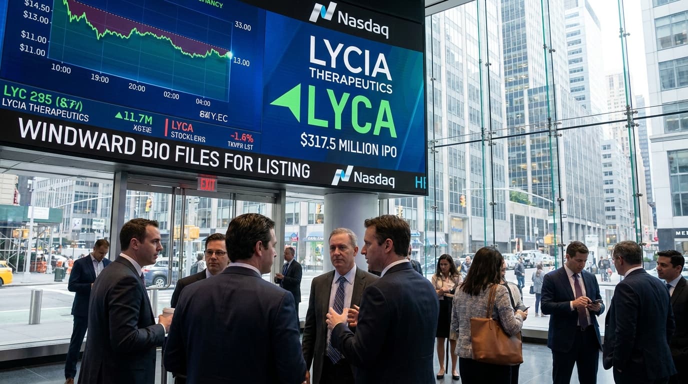 Lycia Prices $317.5 Million IPO, While Windward Files To Join The Biotech Listing Queue