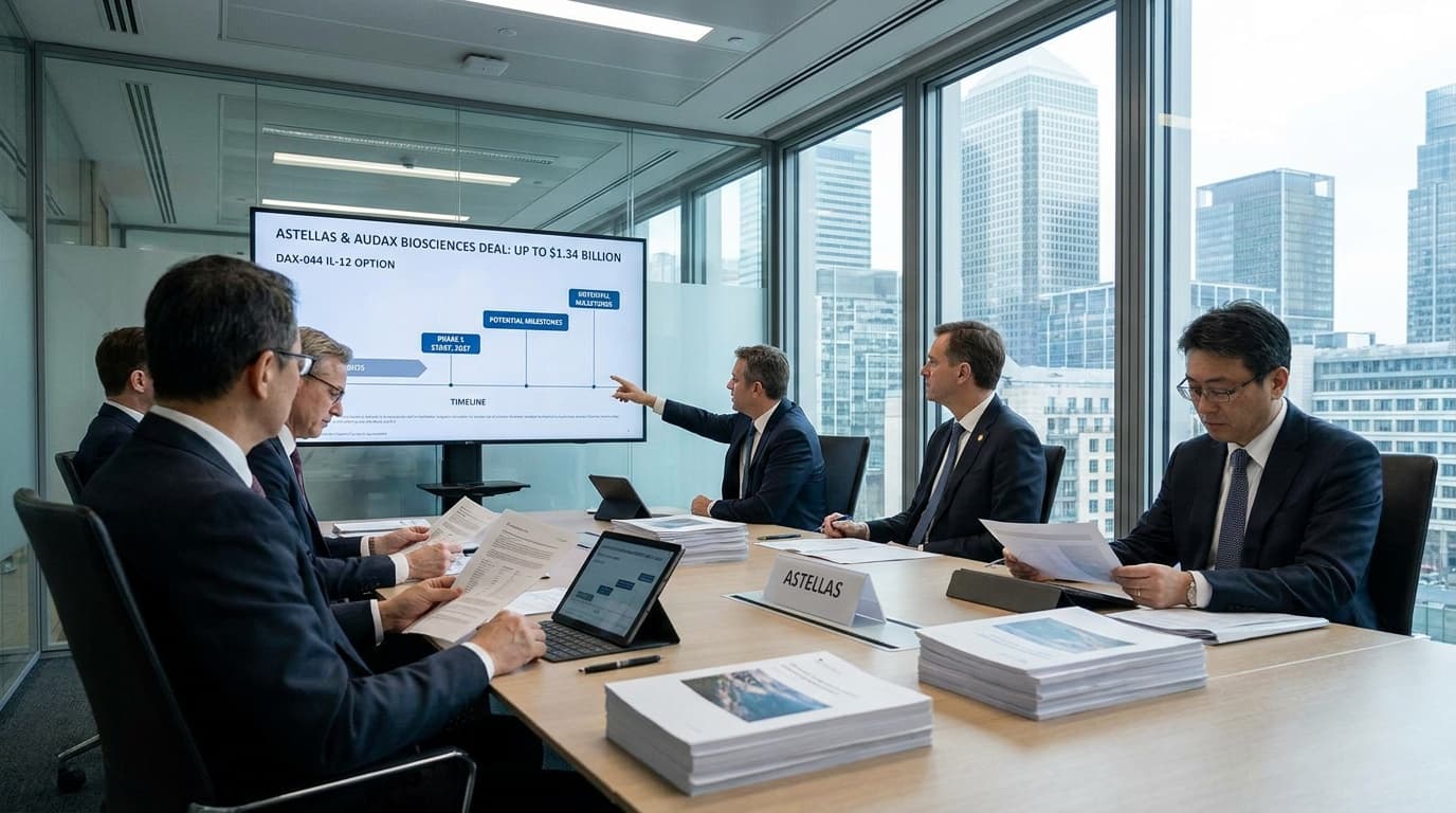 Astellas Commits Up To $1.34 Billion For Audax’s DAX-044 Option, Reopening An IL-12 Bet In Solid Tumors