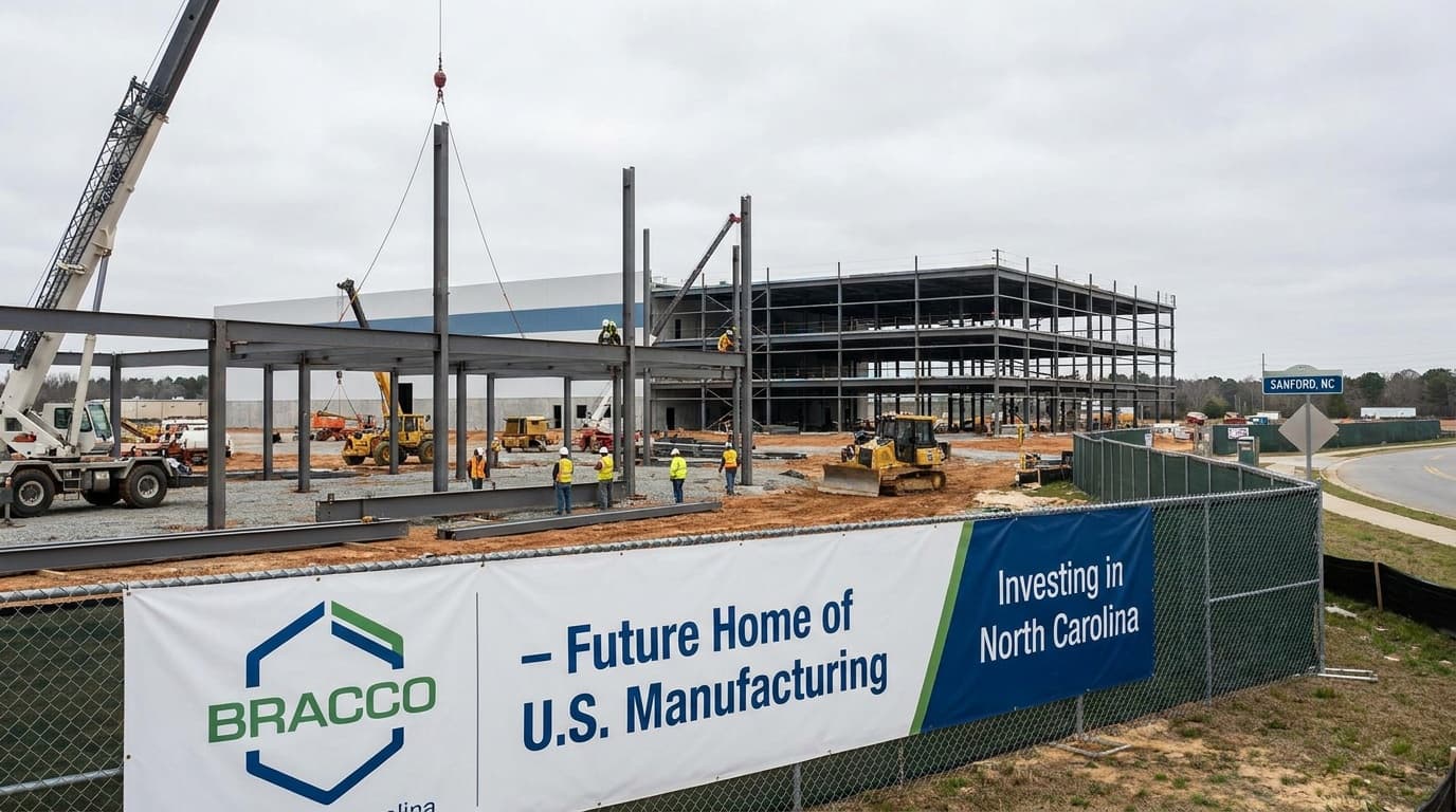 Bracco Commits $230 Million To First U.S. Contrast Media Plant, Adding 200 Jobs In North Carolina
